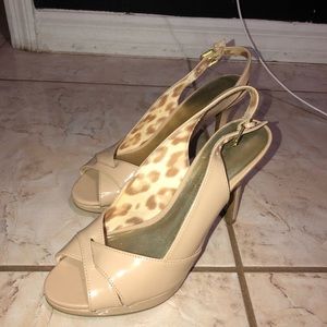 Cute tan high heels